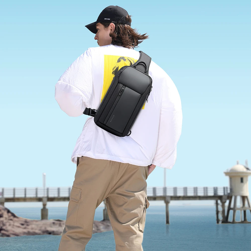 Bange Waterproof Oxford Chest Bag – Men's Crossbody Satchel