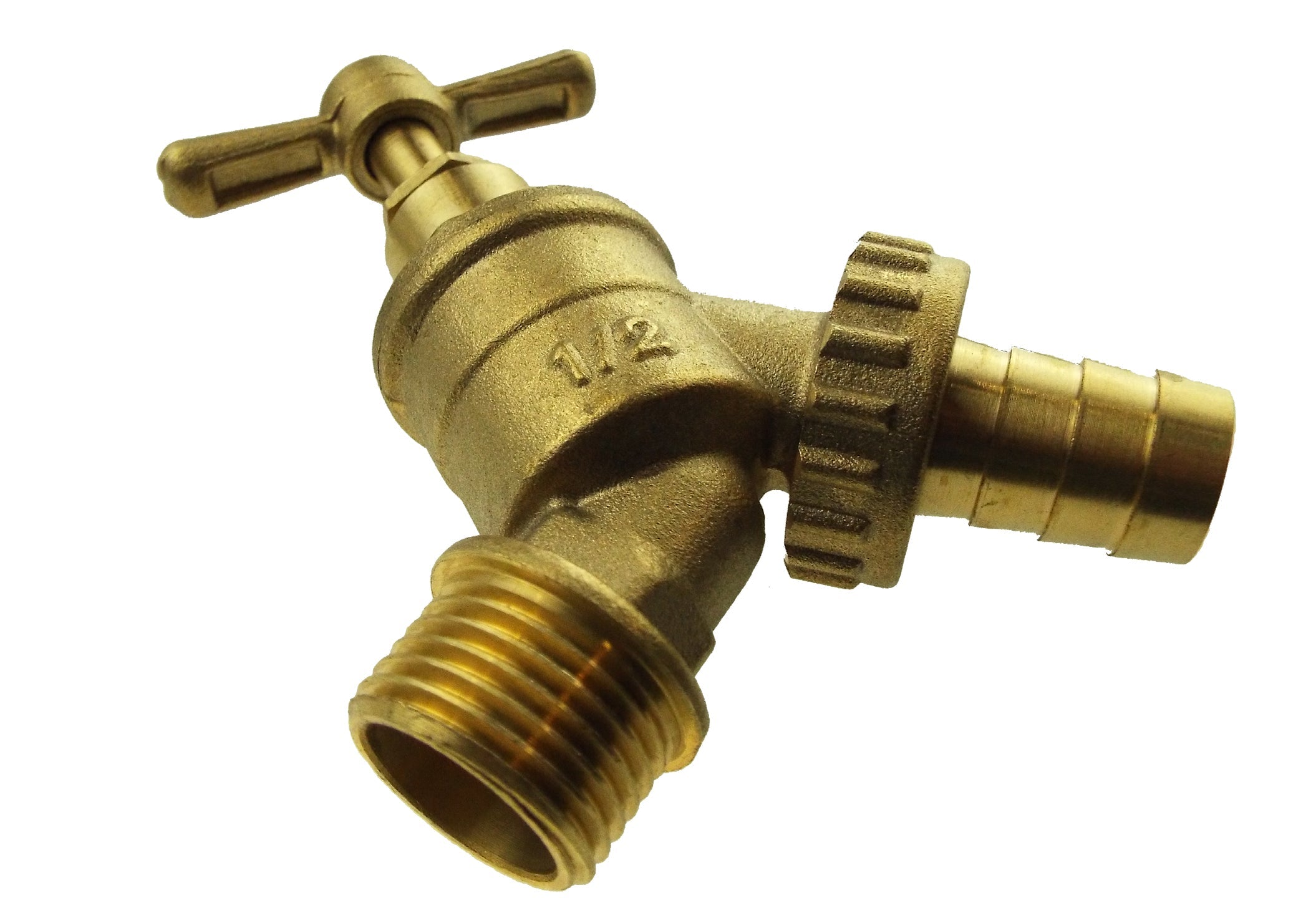 Garden Bib Tap Brass 1/2in BSPM Inlet Outdoor Watering Kit Garden Irrigation Kit